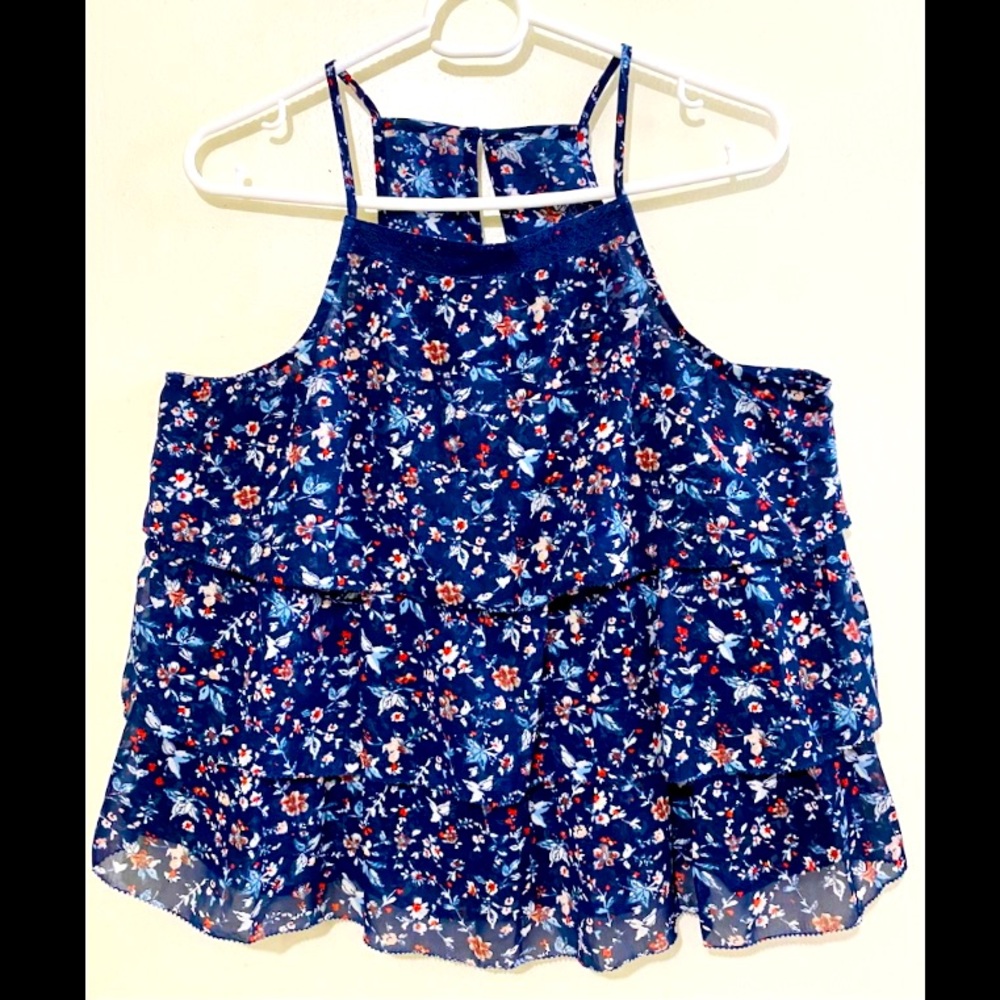 Abercrombie Sleeveless Chiffon Top